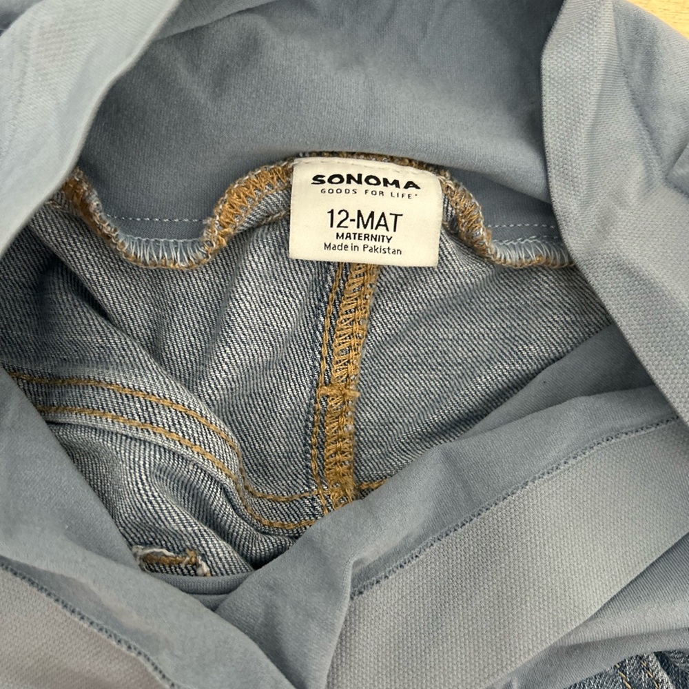 2 Pairs Sonoma Maternity Jean Shorts Size 12 - Picture 10 of 10